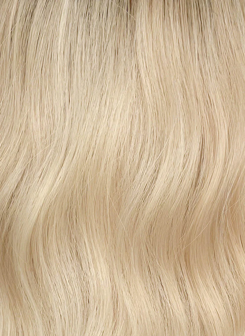 Blonde With Dark Roots Wavy Synthetic Wig CSX093 - Image 5