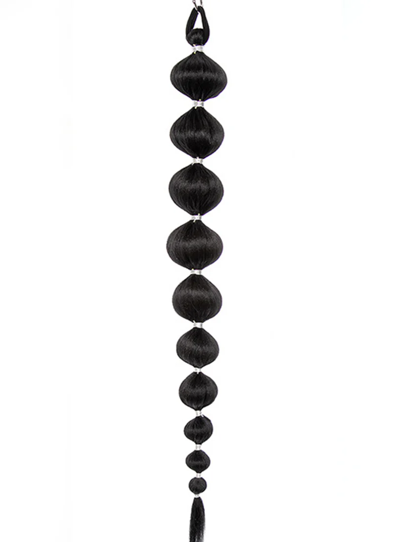 31" Festival Elastic Band Bubble Braid Synthetic Hair Ponytail Extension FP072 - Image 8