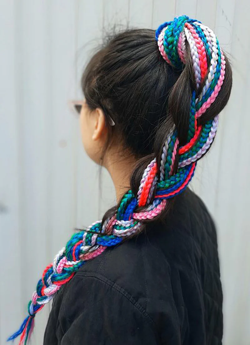 24" Festival Elastic Band Braid Synthetic Hair Ponytail Extension FP073 - Image 10