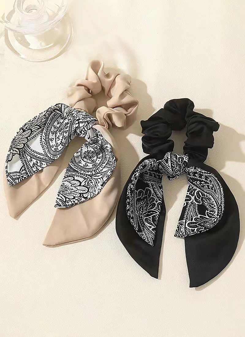 Bow Knot Silk Hair Tie - Image 2