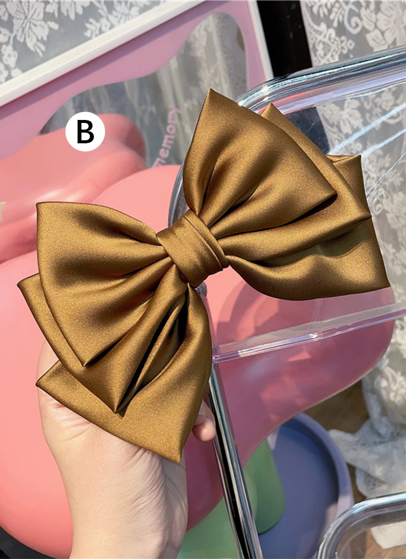 Barbie Bow Knot Satin Hair Clip FS062 - Image 4