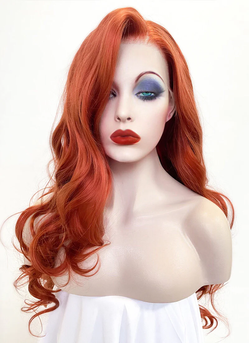 Disney Jessica Rabbit Ginger Wavy Lace Front Synthetic Wig LC735 - Image 5