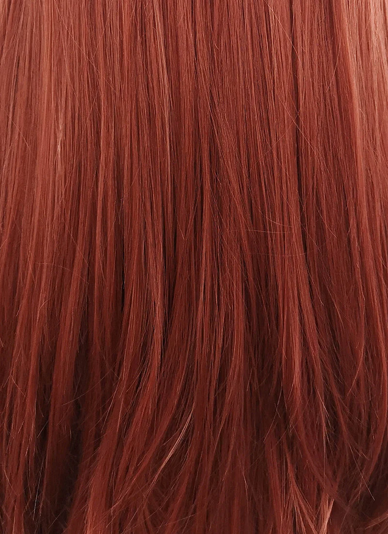 Auburn Straight Lace Front Synthetic Wig LF009 - Image 8