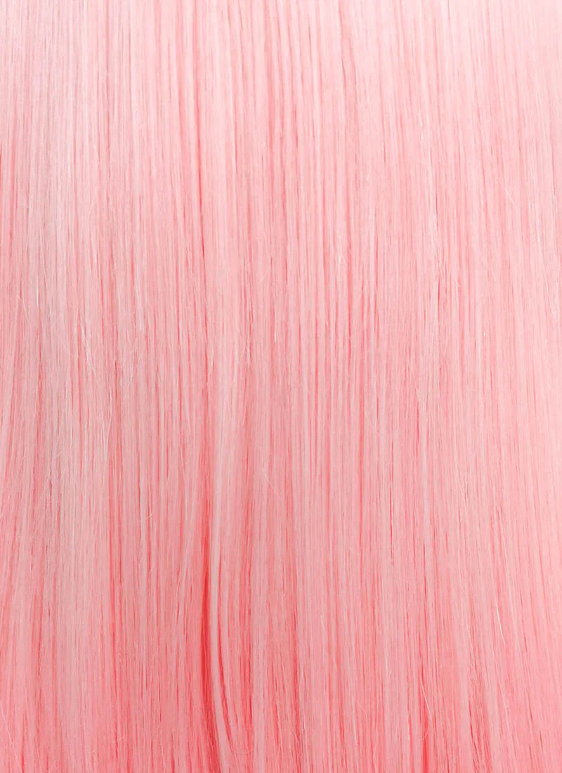 Pastel Pink Straight Lace Front Synthetic Wig LF026 - Image 7