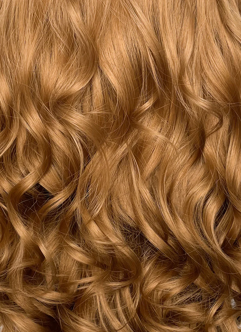 Chestnut Brown Wavy Lace Front Synthetic Wig LF109 - Image 9