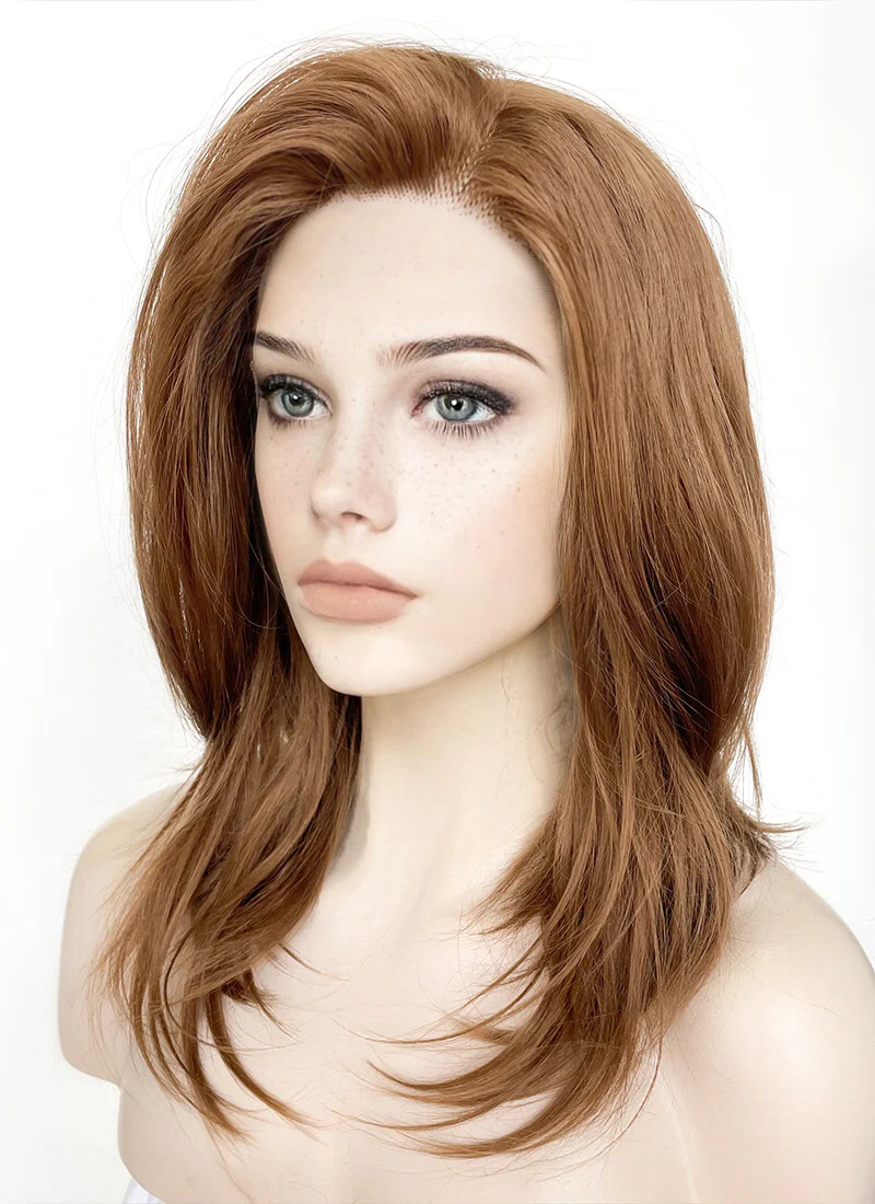 Brown Straight Lace Front Synthetic Wig LF1313 - Image 7