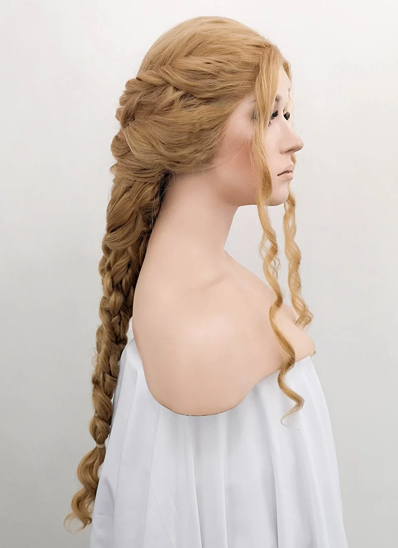 Golden Blonde Braided Lace Front Synthetic Wig LF2046 - Image 6