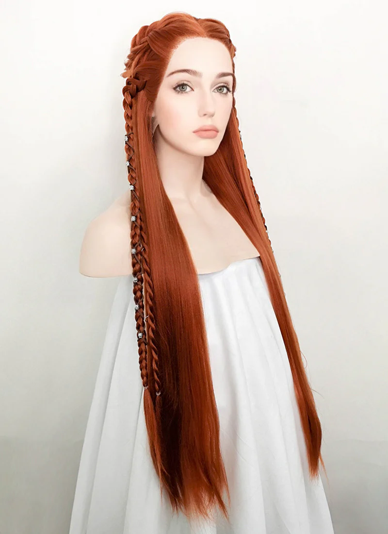 Ginger Braided Yaki Lace Front Synthetic Wig LF2097 - Image 2