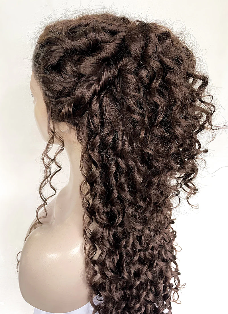 Star Wars Padme Amidala Brunette Braided Lace Front Synthetic Wig LF2144 - Image 5