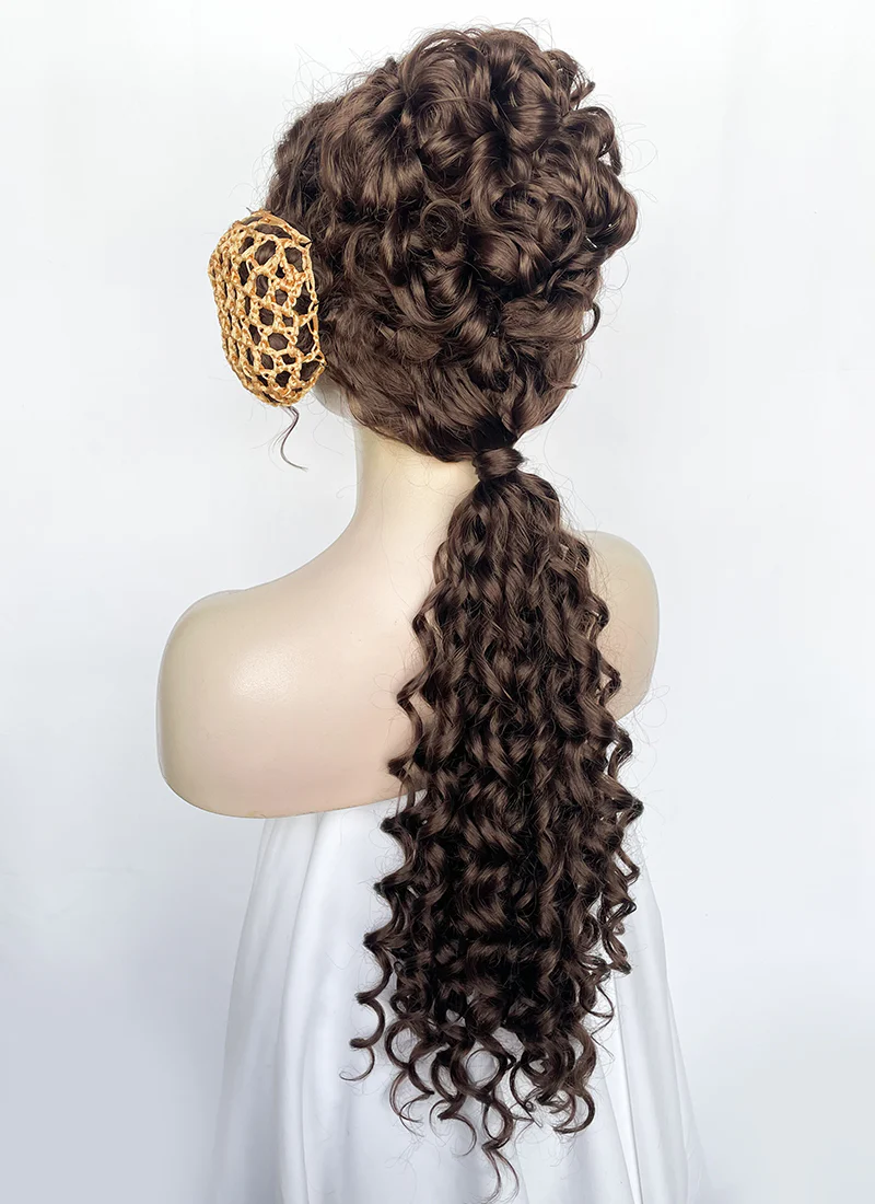 Star Wars Padme Amidala Brunette Braided Lace Front Synthetic Wig LF2145 - Image 12