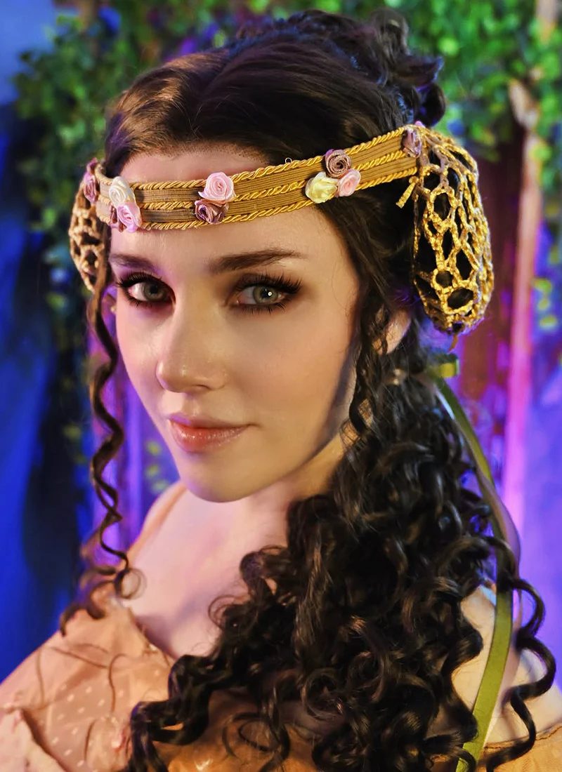 Star Wars Padme Amidala Brunette Braided Lace Front Synthetic Wig LF2145 - Image 2