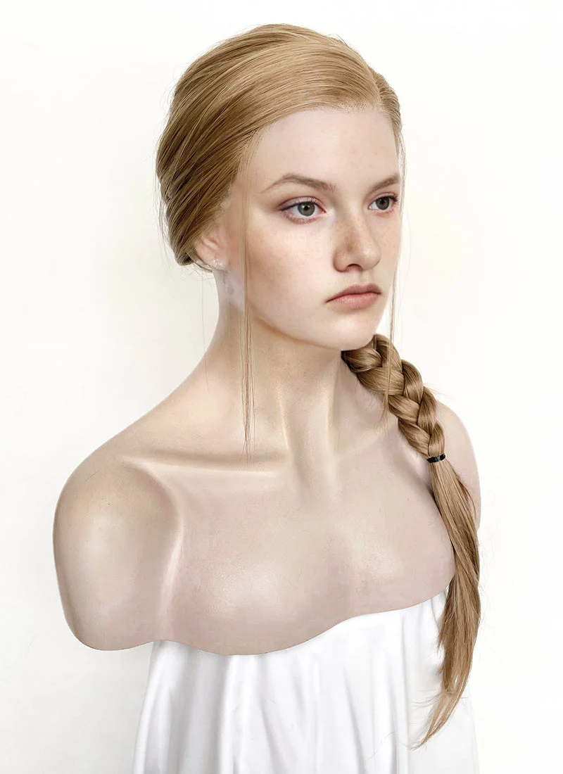 The Last of Us Abby Medium Blonde Braided Lace Front Synthetic Wig LF2174 - Image 10