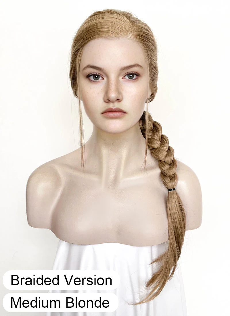 The Last of Us Abby Medium Blonde Braided Lace Front Synthetic Wig LF2174 - Image 4