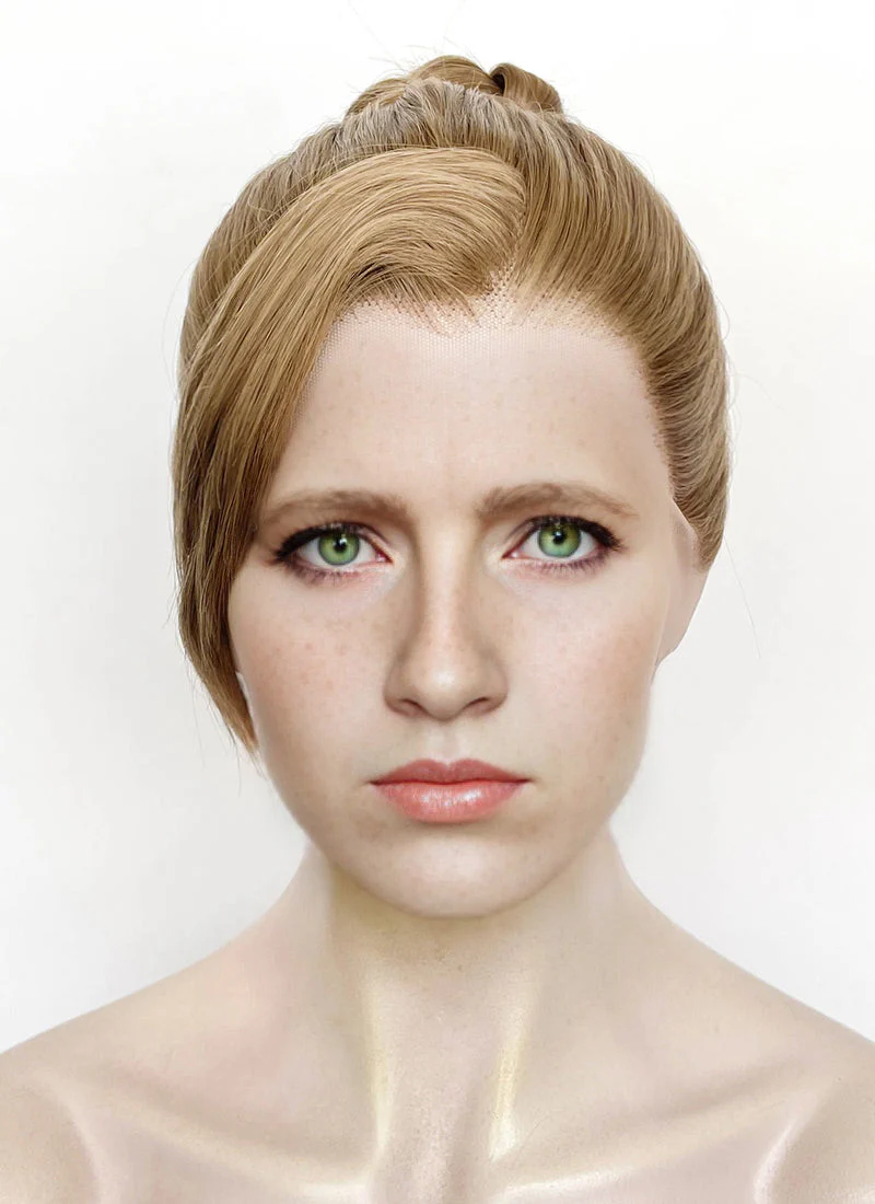 Split Fiction Zoe Foster Medium Blonde Braided Lace Front Synthetic Wig LF2175