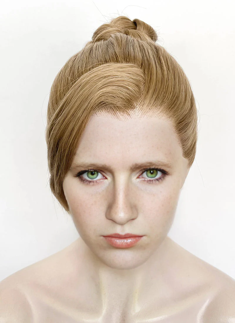 Split Fiction Zoe Foster Medium Blonde Braided Lace Front Synthetic Wig LF2175 - Image 2