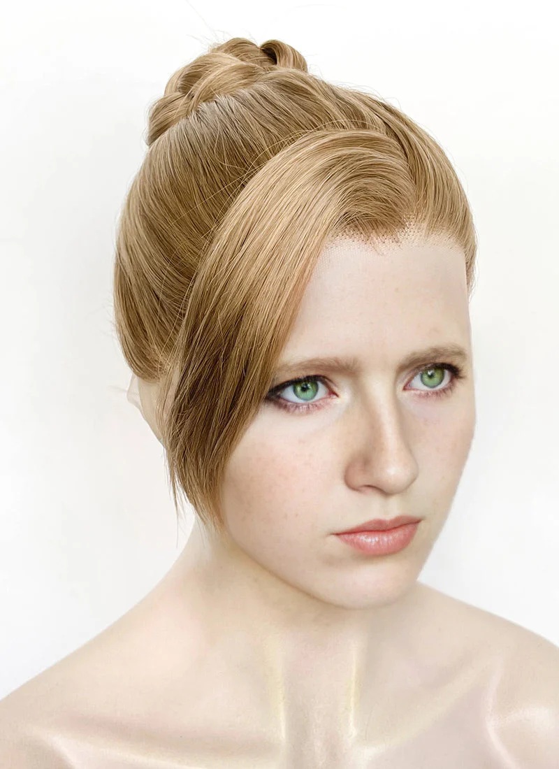 Split Fiction Zoe Foster Medium Blonde Braided Lace Front Synthetic Wig LF2175 - Image 4