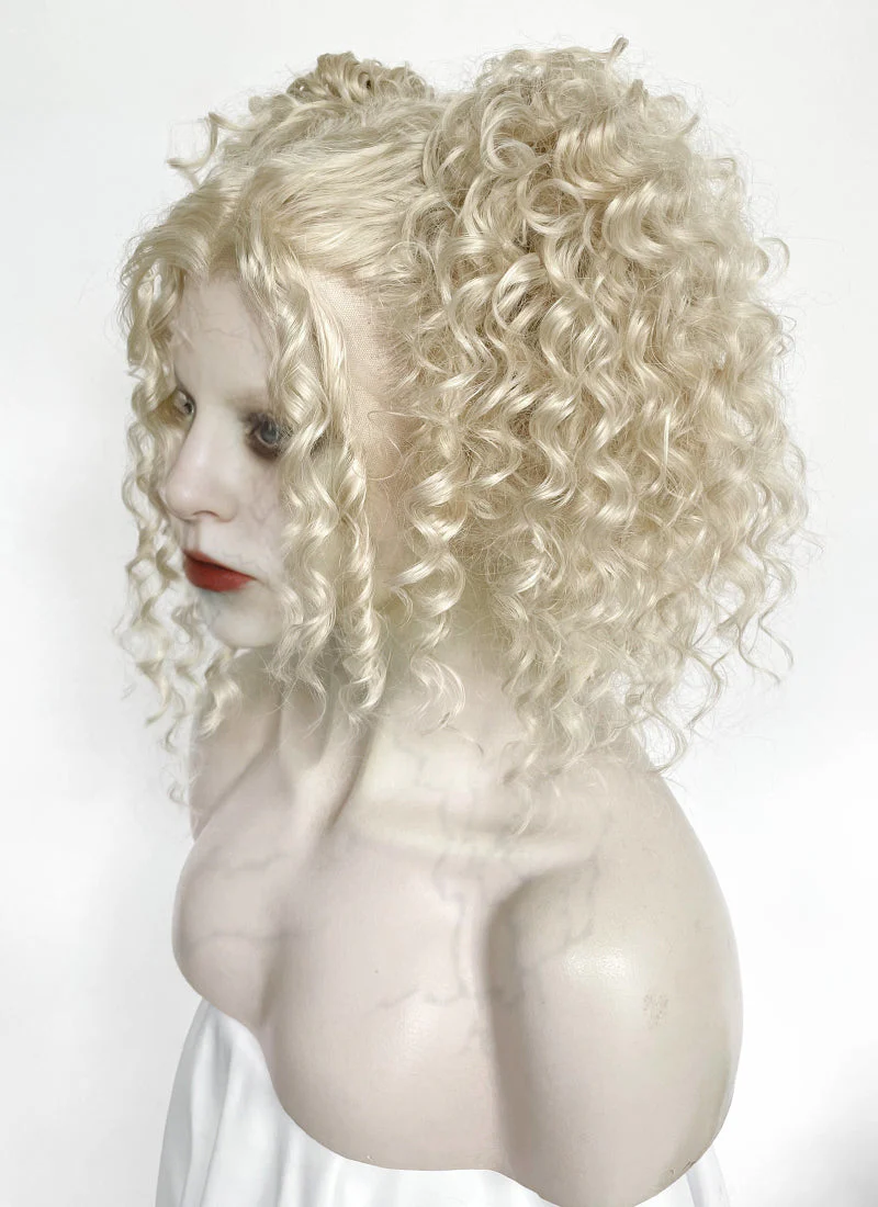 Lady Gaga The Dead Dance Ash Blonde Braided Lace Front Synthetic Wig LF2178 - Image 4