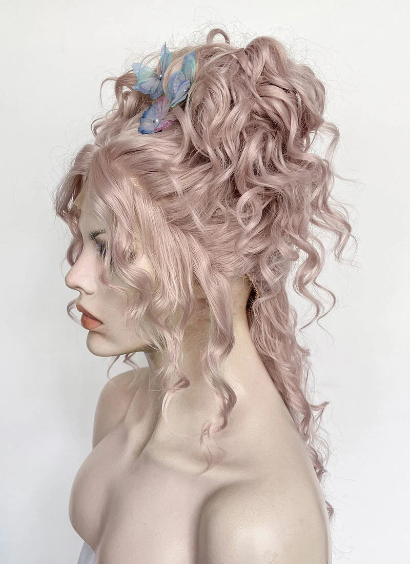 Wednesday Enid Sinclair Gala Pastel Pale Plum Braided Lace Front Synthetic Wig LF2180 - Image 8