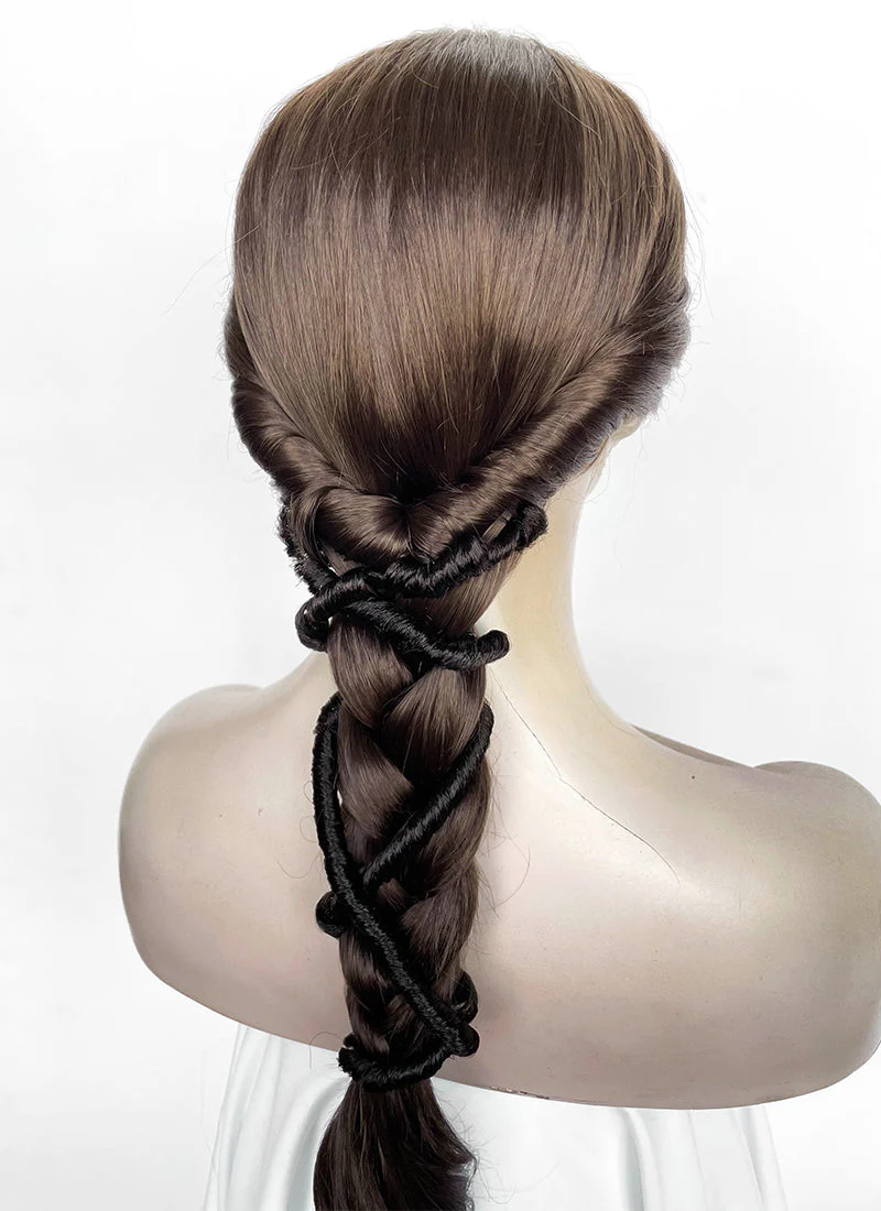 Star Wars Padme Amidala Brunette Braided Lace Front Synthetic Wig LF2181 - Image 10