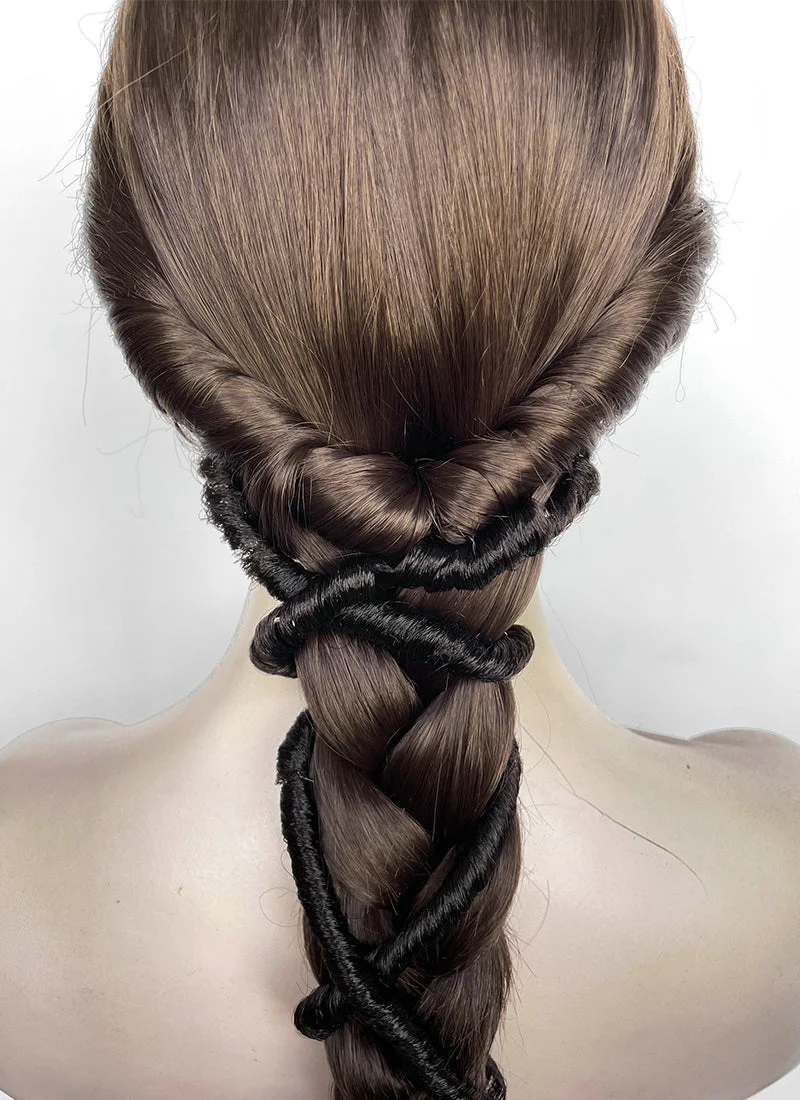 Star Wars Padme Amidala Brunette Braided Lace Front Synthetic Wig LF2181 - Image 12
