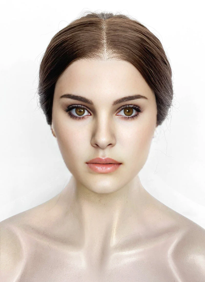 Star Wars Padme Amidala Brunette Braided Lace Front Synthetic Wig LF2181 - Image 2