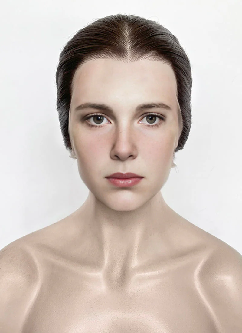 Stranger Things Eleven Brunette Braided Lace Front Synthetic Wig LF2183 - Image 2