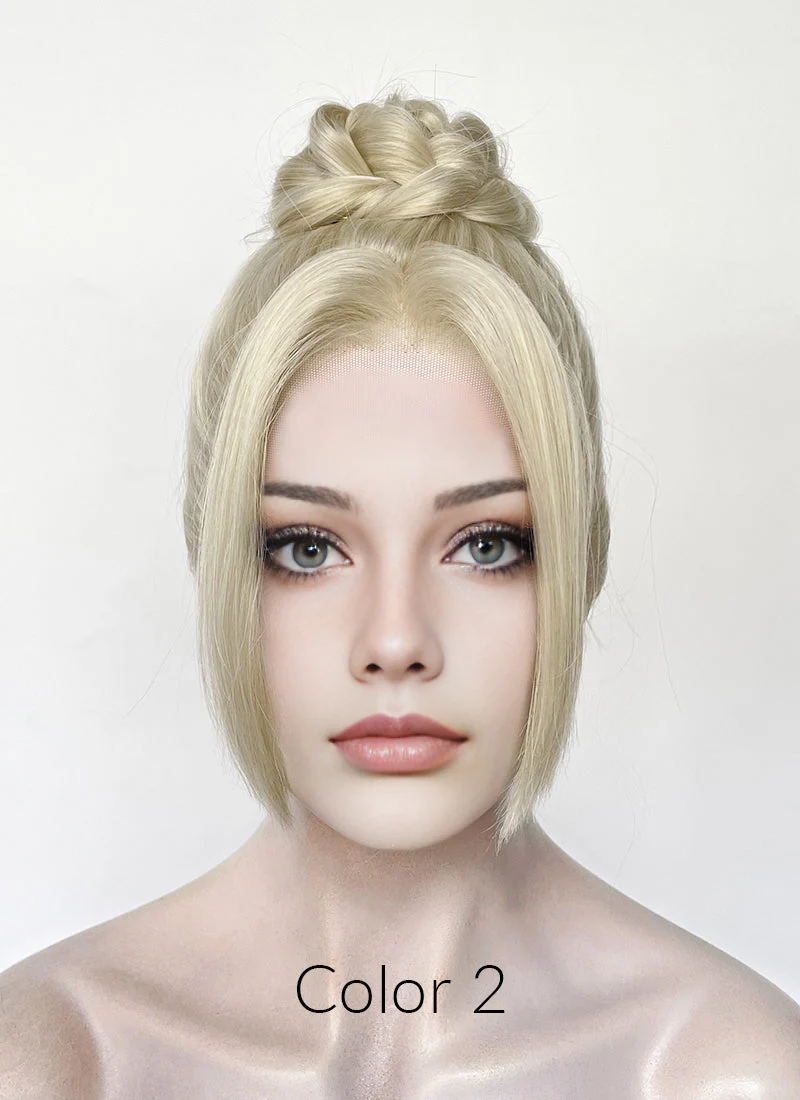 Grey Braided Lace Front Synthetic Wig LF2184 - Image 3