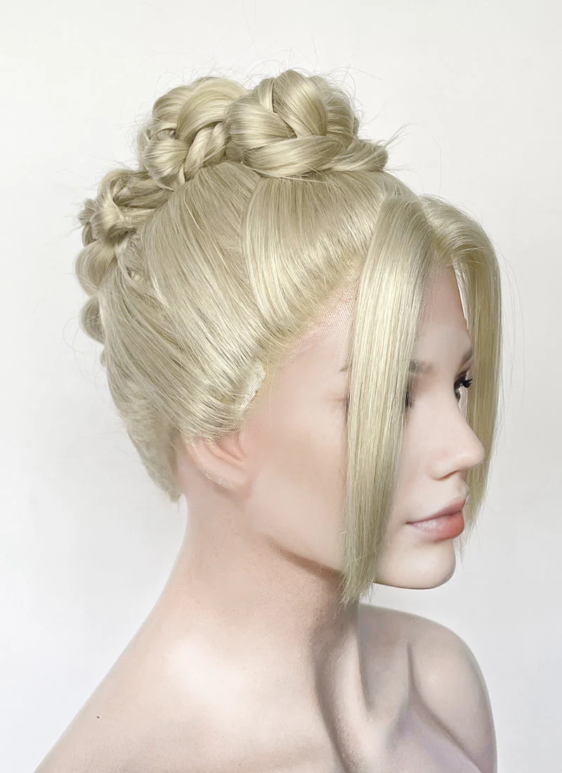 Grey Braided Lace Front Synthetic Wig LF2184 - Image 9