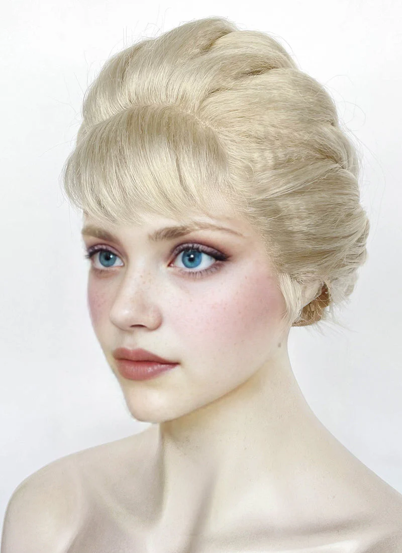 Frozen Elsa Pastel Ash Blonde Braided Lace Front Synthetic Wig LF2186 - Image 6