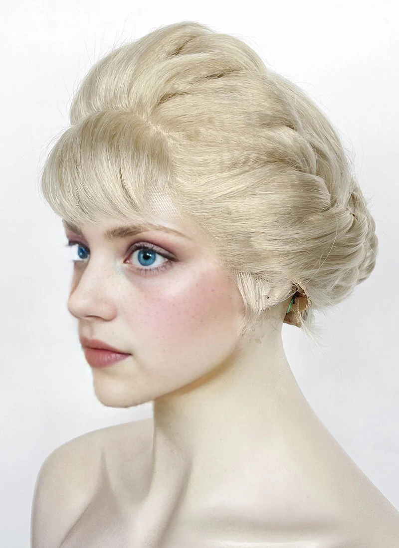 Frozen Elsa Pastel Ash Blonde Braided Lace Front Synthetic Wig LF2186 - Image 7
