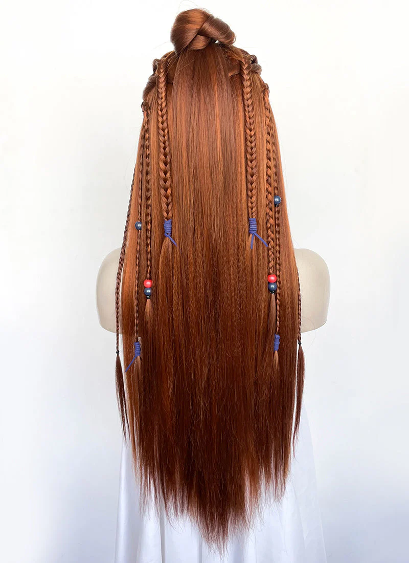Horizon Aloy Mixed Ginger Braided Lace Front Synthetic Wig LF2190 - Image 12