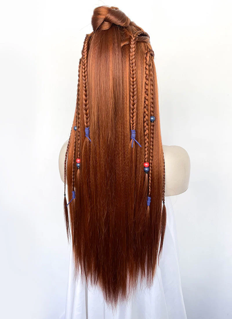 Horizon Aloy Mixed Ginger Braided Lace Front Synthetic Wig LF2190 - Image 13