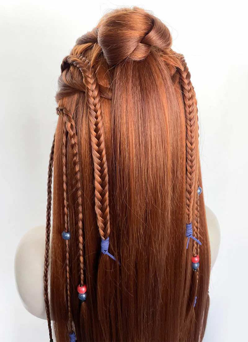 Horizon Aloy Mixed Ginger Braided Lace Front Synthetic Wig LF2190 - Image 14