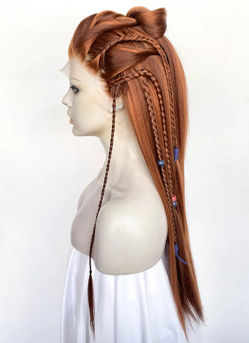 Horizon Aloy Mixed Ginger Braided Lace Front Synthetic Wig LF2190 - Image 15