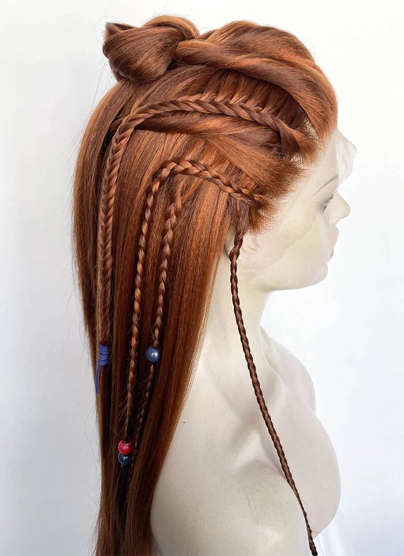 Horizon Aloy Mixed Ginger Braided Lace Front Synthetic Wig LF2190 - Image 16