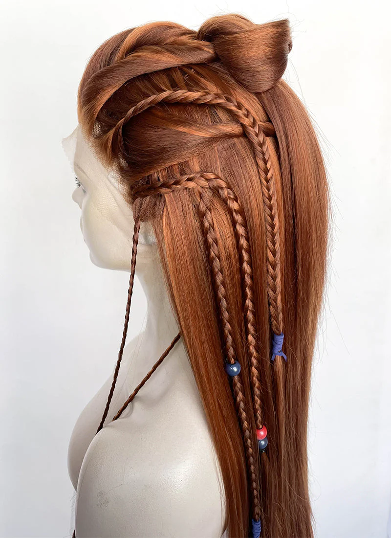 Horizon Aloy Mixed Ginger Braided Lace Front Synthetic Wig LF2190 - Image 18