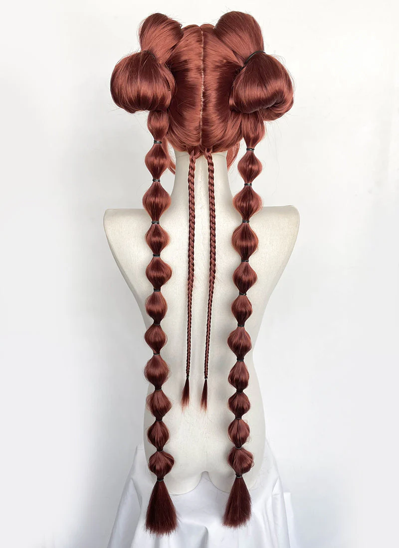 Clair Obscur: Expedition 33 DLC "Esquie" Maelle Auburn Braided Lace Front Synthetic Wig LF2192 - Image 11