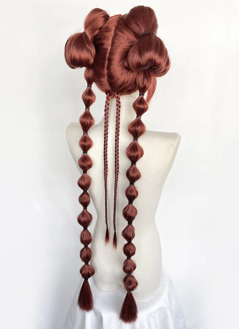Clair Obscur: Expedition 33 DLC "Esquie" Maelle Auburn Braided Lace Front Synthetic Wig LF2192 - Image 13