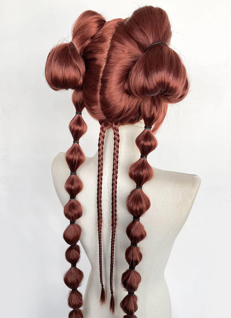 Clair Obscur: Expedition 33 DLC "Esquie" Maelle Auburn Braided Lace Front Synthetic Wig LF2192 - Image 14
