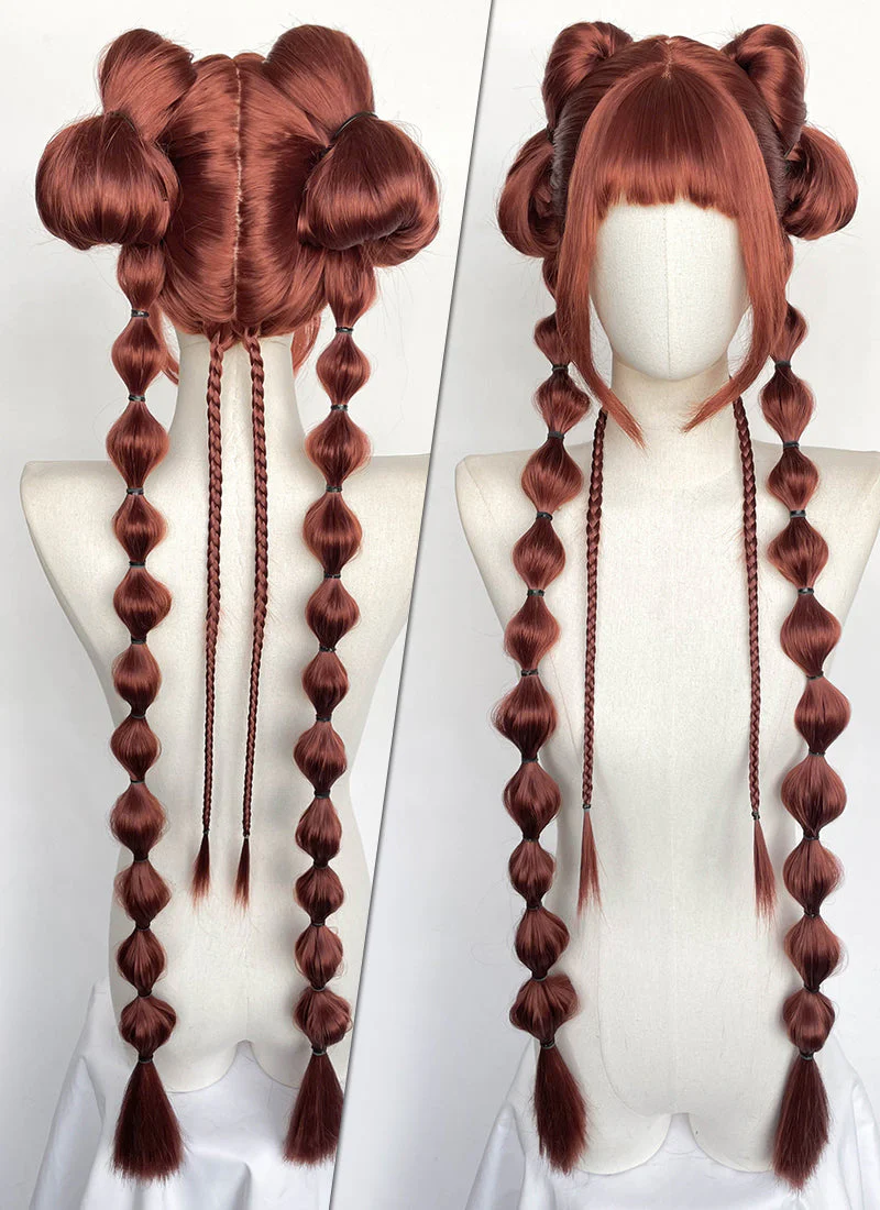 Clair Obscur: Expedition 33 DLC "Esquie" Maelle Auburn Braided Lace Front Synthetic Wig LF2192 - Image 16