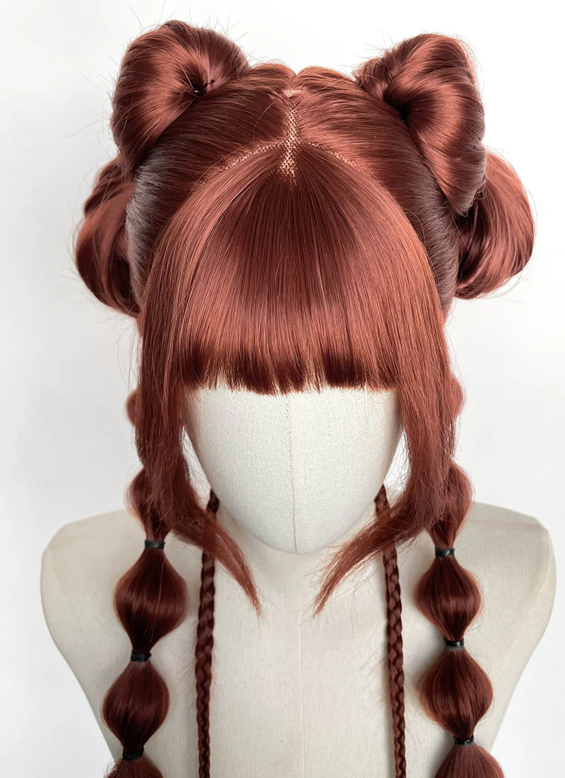 Clair Obscur: Expedition 33 DLC "Esquie" Maelle Auburn Braided Lace Front Synthetic Wig LF2192 - Image 3