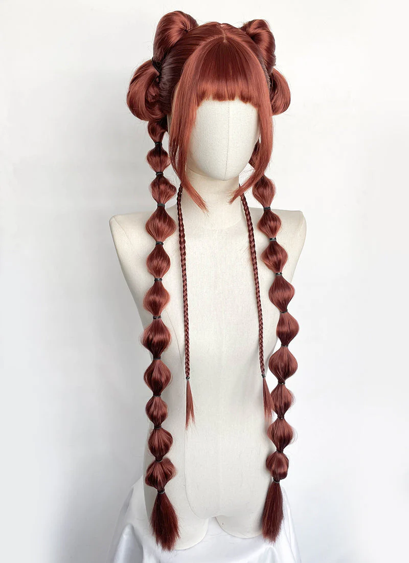 Clair Obscur: Expedition 33 DLC "Esquie" Maelle Auburn Braided Lace Front Synthetic Wig LF2192 - Image 4