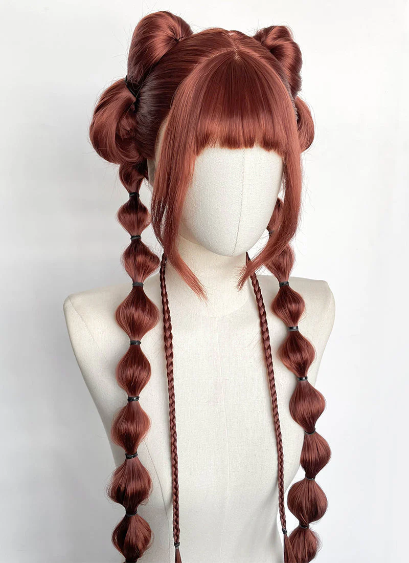 Clair Obscur: Expedition 33 DLC "Esquie" Maelle Auburn Braided Lace Front Synthetic Wig LF2192 - Image 5