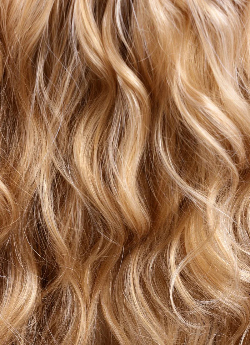 Wavy Golden Blonde Lace Front Synthetic Wig LF244 - Image 11
