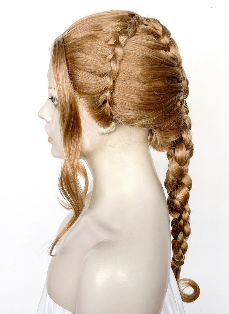Golden Blonde Braided Lace Front Synthetic Wig LF2507 - Image 8