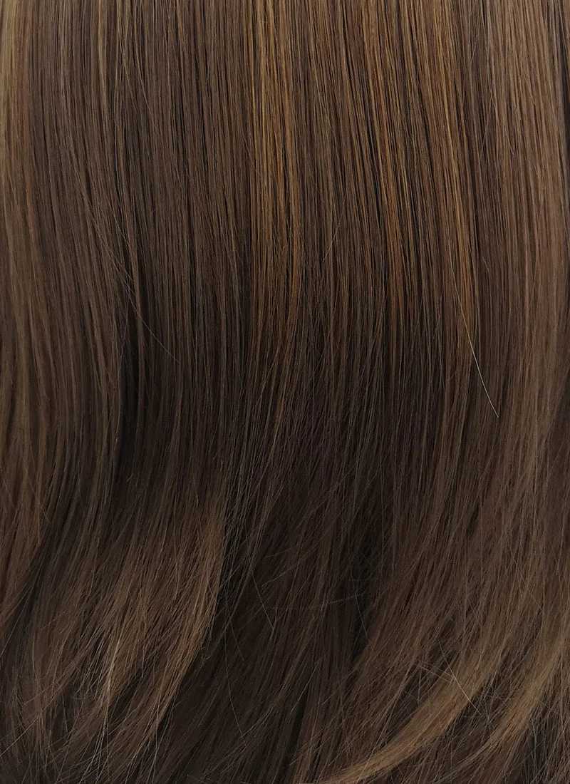 Brunette Straight Bob Lace Front Synthetic Wig LF268 - Image 8
