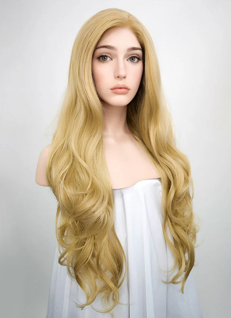 Wavy Blonde Lace Front Synthetic Wig LF323 - Image 2