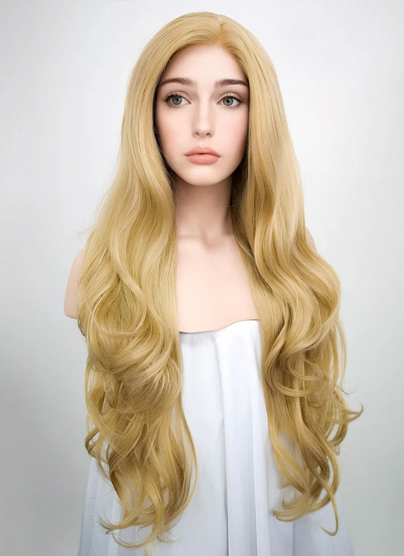 Wavy Blonde Lace Front Synthetic Wig LF323 - Image 3
