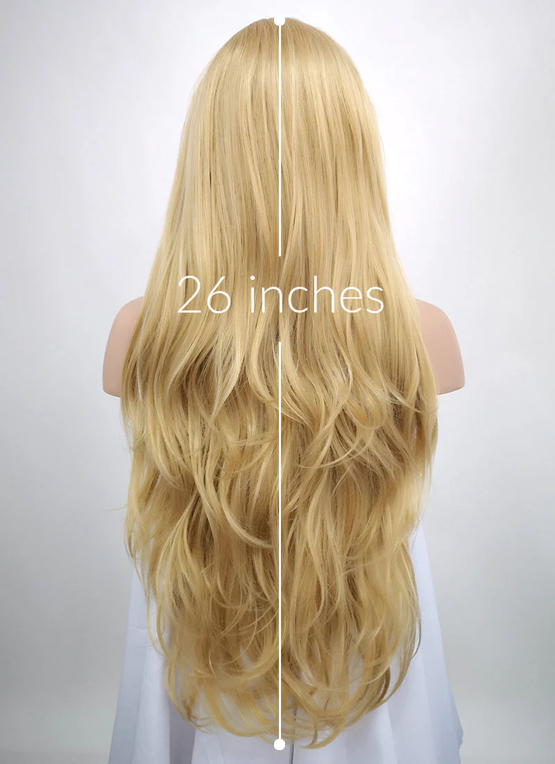 Wavy Blonde Lace Front Synthetic Wig LF323 - Image 5