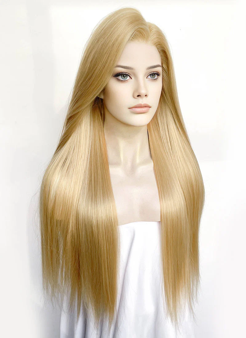 Blonde Straight 13" x 6" Lace Top Lace Front Synthetic Wig LF3361 - Image 3